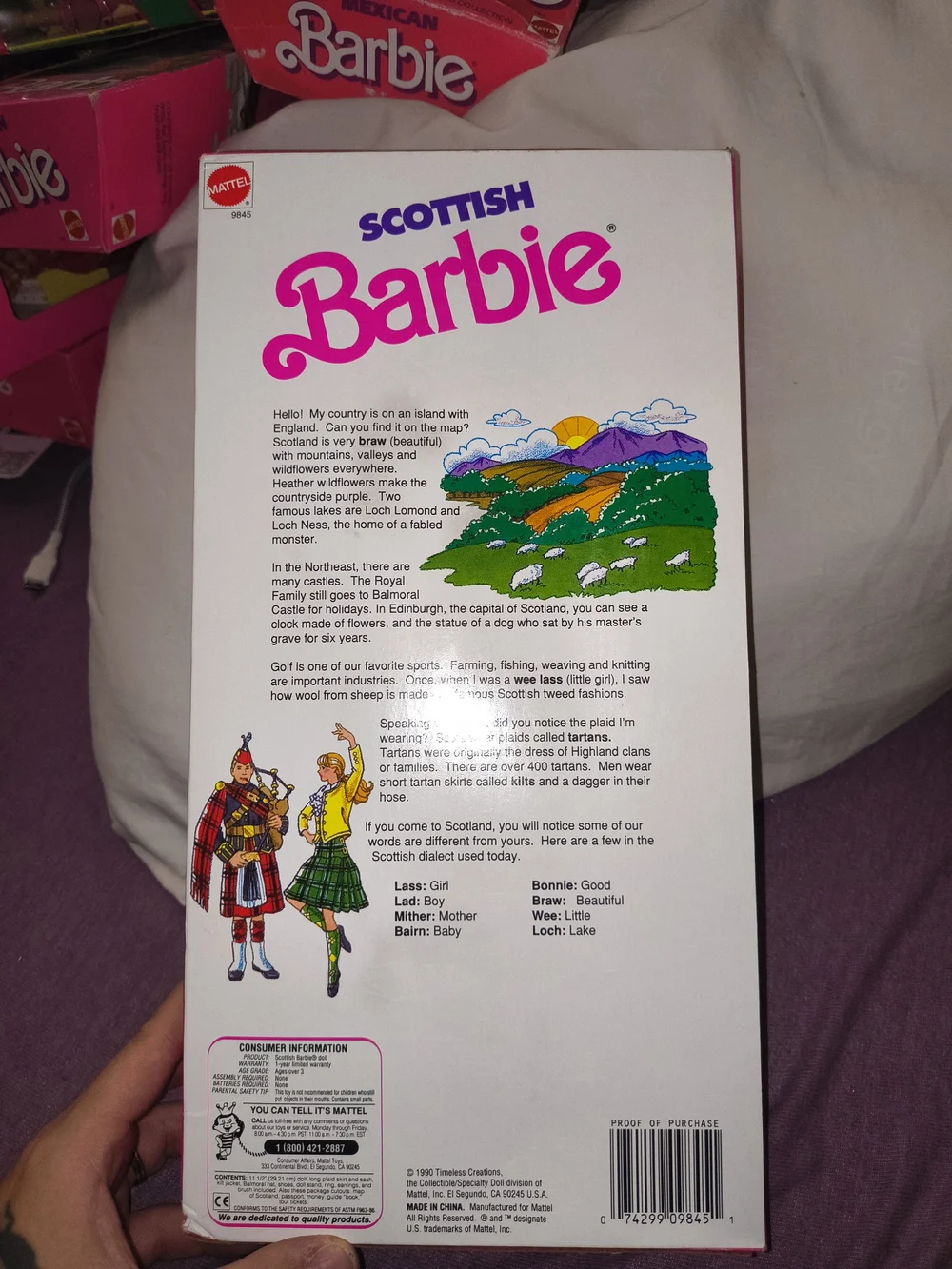 Barbie Packaging - Scottish Barbie